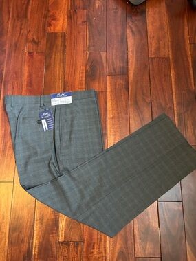 Ralph Lauren Gray Windowpane Dress Pants